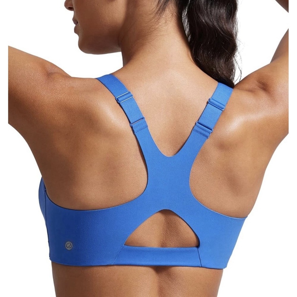 Lululemon AirSupport‎ High Support Sports Bra Blue 34DD Running Yoga Workout